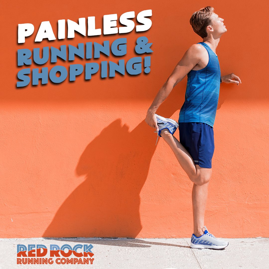 Drive social media ad for red rock running with guy stretching